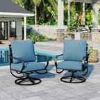 Sophia & William 2 Pieces Patio Furniture Sets Metal Sofa Chairs Patio Cushion - Image 6
