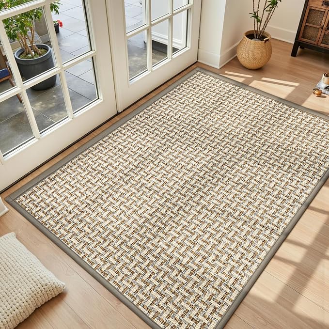 Door Mat Indoor Entrance 36"x59", Absorbent Indoor Door Mat Large, Non Slip by LEKEEPGO