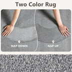 2x6 Grey Runner Rug Washable Non-Slip Soft - Image 9