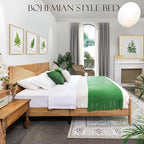 Yechen Hand-Woven PE Rattan King Bed Frame - Image 8