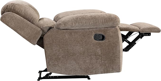 Betsy Furniture Modern Fabric Recliner Sofa Set, Loveseat w/Console, Recliner - Image 5