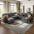 LINSY HOME Sectional Sleeper Sofa Pull Out Couches by LINSYHOME