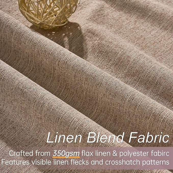 Topfinel Extra Long 132 Inch 100% Blackout Curtains - Image 2