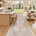 3x18 Runner Rug Non Slip, Washable Hallway Runner Rug, Living Room, Dining Room - Image 5