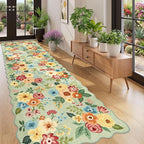 DUKINO 3x10 Runner Rug, Non Slip Floral Washable Rug - Image 3