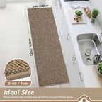 BEQHAUSE Kitchen Runner Rugs 24"x72", Kitchen Mats - Image 2