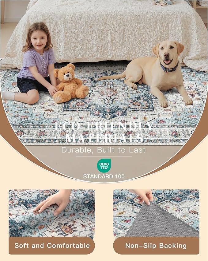 Madane 4x12 Wide Hallway Runner Rug Washable - Image 5