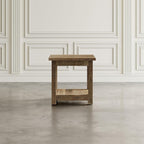 Jofran Reclamation Rustic Reclaimed Solid Wood Square End Table - Image 7