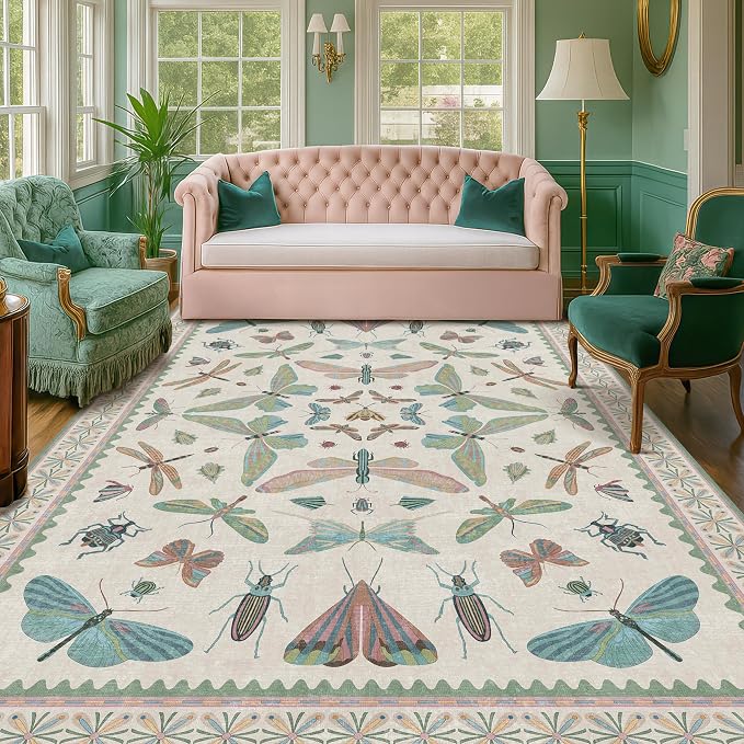 Sage Green Rugs for Bedroom Under Bed - Image 3