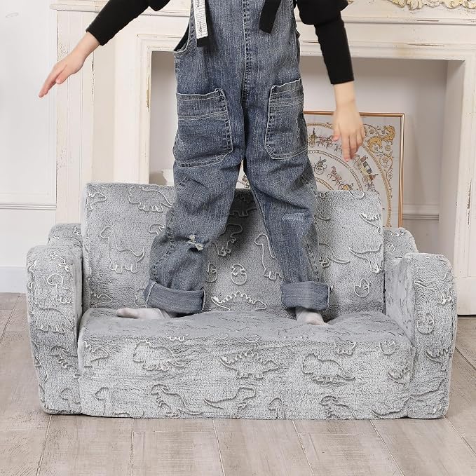 MOMCAYWEX Kids Sofa, 2-in-1 Flip-Out Foam Couch - Image 3