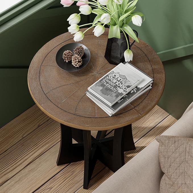 COZAYH Farmhouse Round End Table X 2P - Image 4