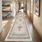 Hallway Runner Rug 2x12 Extra Long Washable Runner, Non Slip Runner by Restydon