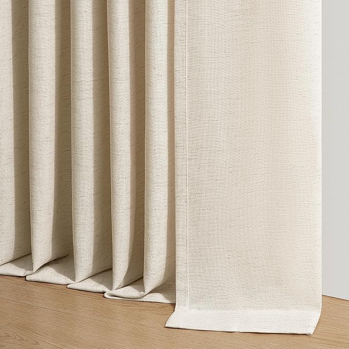 100 Inches Long Pinch Pleated Semi Sheer Curtains - Image 8