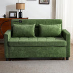 3 in 1 Convertible Sleeper Sofa Bed, 56.9" Small Pull Out Couch Bed - Image 2