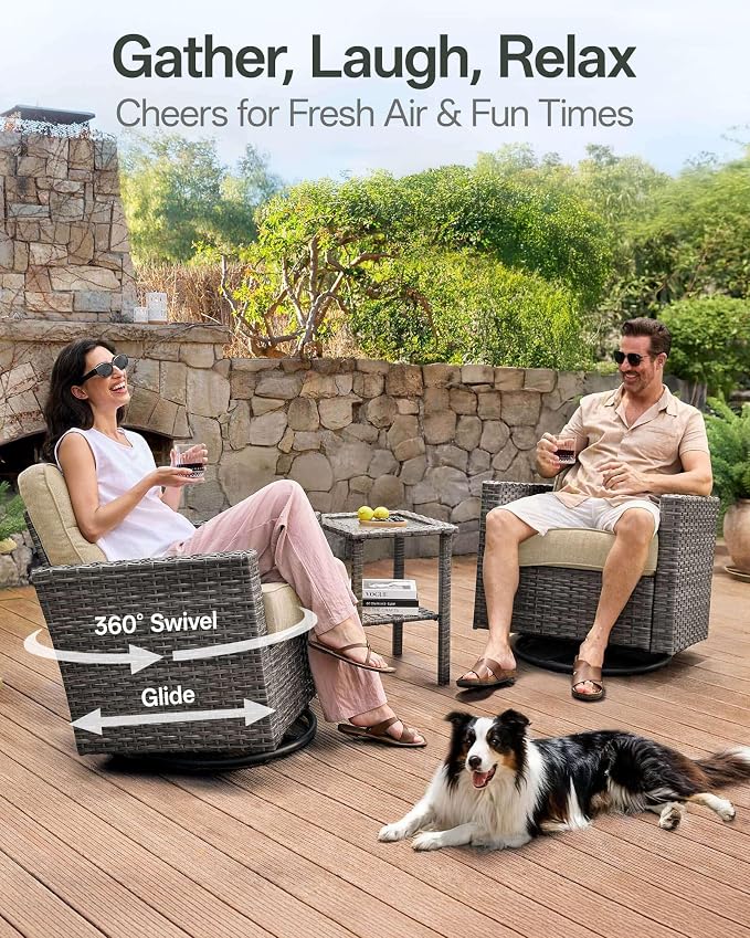 Luxury 3-Piece Patio Furniture Set - Image 2