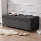Mangodan 50" Storage Ottoman Bench, Tufted Ottoman - Image 7