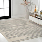 JONATHAN Y Khalil Modern Berber Stripe Cream/Gray Indoor Area Rug, Contemporary - Image 5