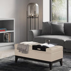SIMPLIHOME Oregon Storage Ottoman Bench - Image 2