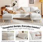 WorthFurni U Shaped Sectional Couches - Image 4