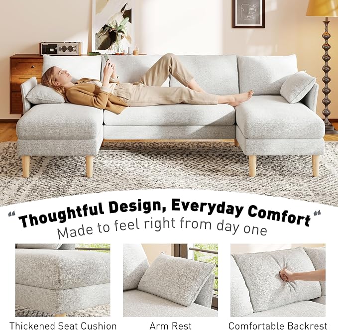 WorthFurni U Shaped Sectional Couches - Image 4