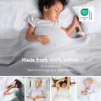 Bedsure GentleSoft 100% Cotton Blanket Full Size - Image 2