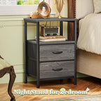 Huuger Night Stand Set of 2, Nightstand - Image 4