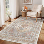 3x5 Area Rug Ultra Soft Washable Rug, Non Slip Area Rug Indoor Entrance - Image 4