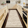 Kitchen Runners Rug 2.5x8 with Non-Slip Backing, Vintage Washable Runner Rugs by Unknown