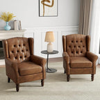 Mid-Century Modern Wingback Accent Chair - Image 6