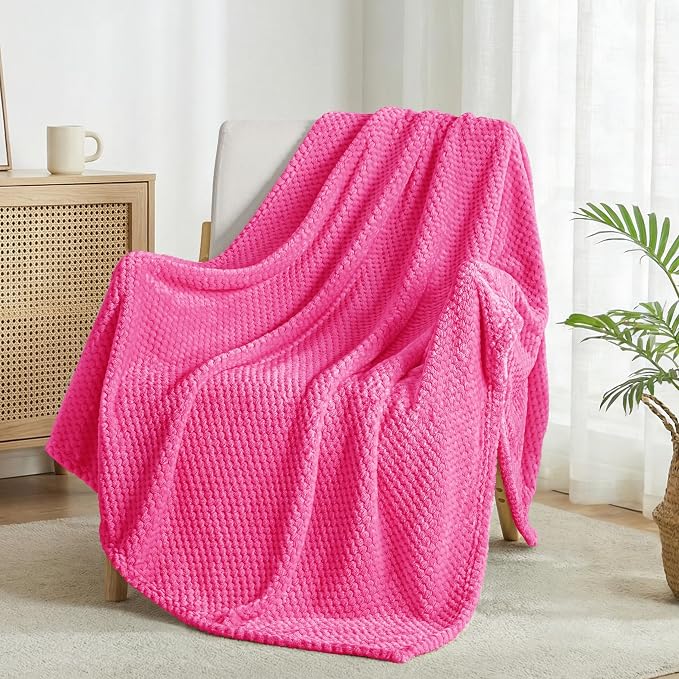 Exclusivo Mezcla Large Waffle Fleece Throw Blanket by ExclusivoMezcla
