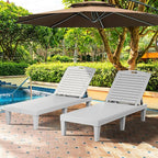 YITAHOME Outdoor Chaise Lounge Chair, Plastic Pool Chaise Lounge - Image 6
