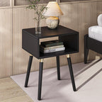 Bme Dinkee Solid Wood Nightstand, Fully Assembled, Without Drawer by Bme