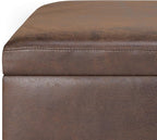 SIMPLIHOME Owen Small Rectangular Storage Ottoman - Image 6