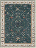 Vintage Dark Green 6x8 Dining Room Rugs - Image 3
