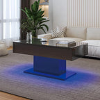 Black Modern Coffee Table with Hidden Storage by Kurufurt