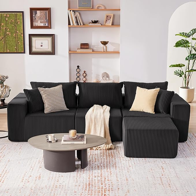 Weture 107.4" Cloud Couch Sectional, Modular Sofa - Image 2