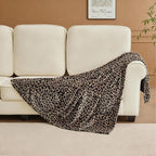 Edenleaf Leopard Print Blanket Fleece Throw - Image 6