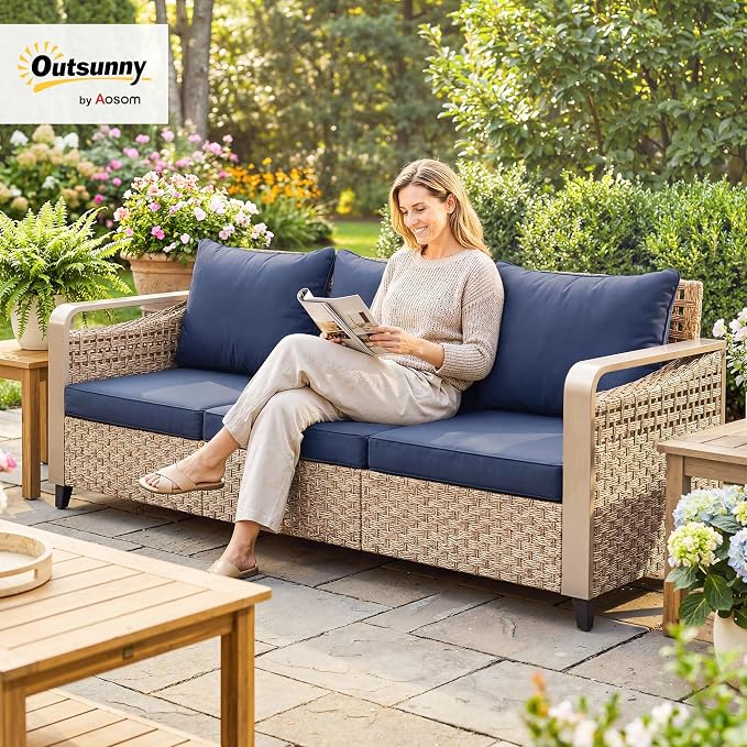 Outsunny Outdoor Patio Couch - Image 2