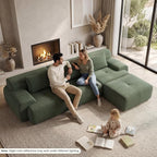 GRUSIGN 108'' Modular Sectional Boneless Sofa, Tufted Sectional Couches - Image 9