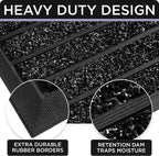 ubdyo Extra Durable Door Mat Outside Entrance | Dirt Trapping, Non-Slip Backing - Image 4