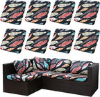 8PCS Patio Cushion Covers.Patio Furniture Couch SeatSlipcovers | Washable by SUKAIKEQA