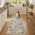 DUKINO 2x6 Runner Rug, Floral Washable Rug - Image 5