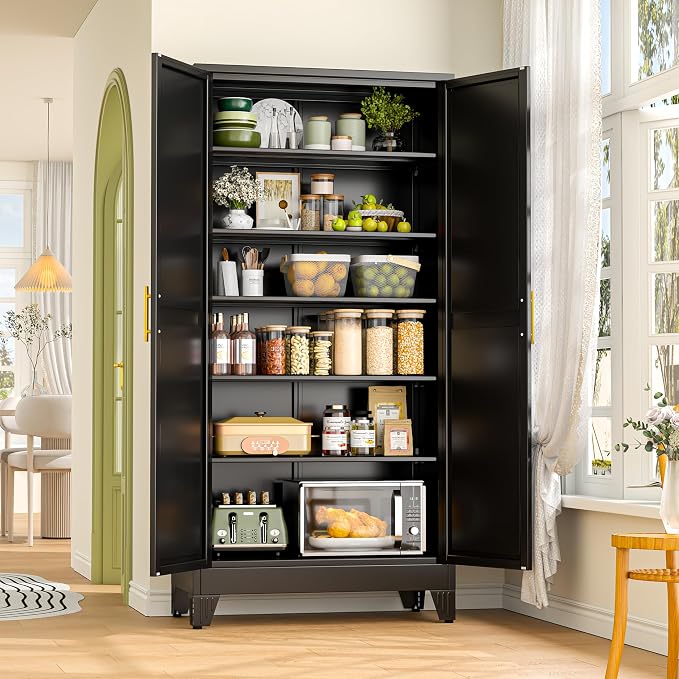 GAIOUS 75.2" Tall Metal Storage Cabinet - Image 3