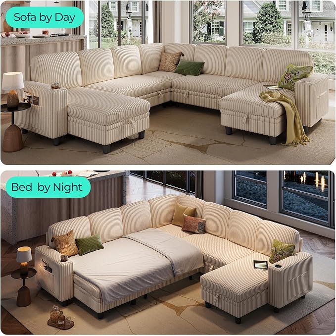 LINSY HOME Sectional Sleeper Sofa - Image 3