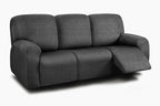 ULTICOR 8-Pieces Recliner Sofa Covers, Yarn Dyed Stretch Reclining Couch Covers by ULTICOR