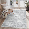 Soalmost 4x6 Area Rug for Living Room, Washable Rugs Non-Slip, Thin Foldable by Soalmost