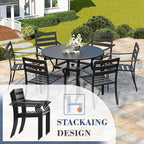 HOMREST 7 Piece Outdoor Patio Dining Set - Image 4