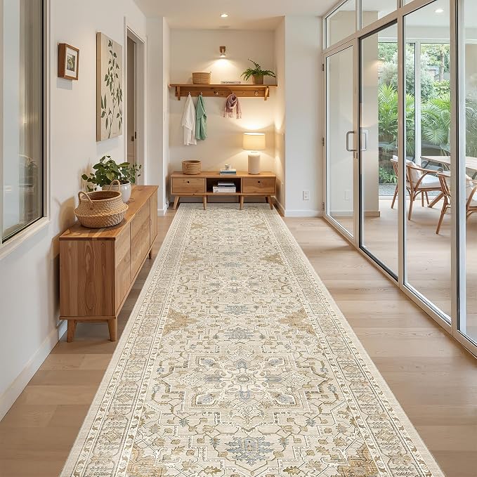Madane Hallway Runner Rug 3x16 Washable Kitchen Runners Long, Soft Thin - Image 2