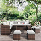 Wisteria Lane 7 Piece Patio Furniture Set, Wicker Patio Sectional - Image 8