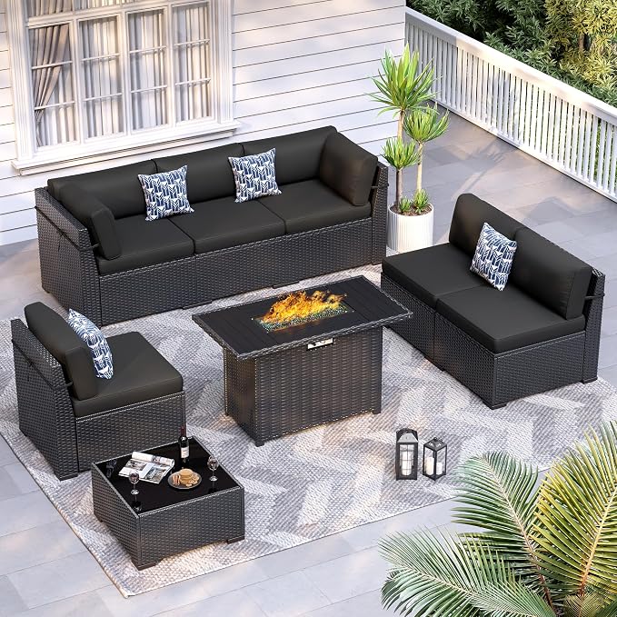 8 Piece Patio Furniture Set by VonzoyHome